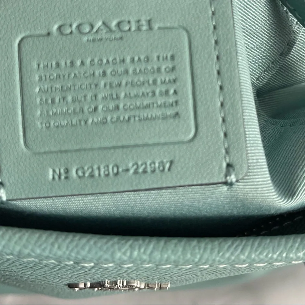 Coach Zip-Top  Tote in Signature Canvas. - Picture 2 of 8